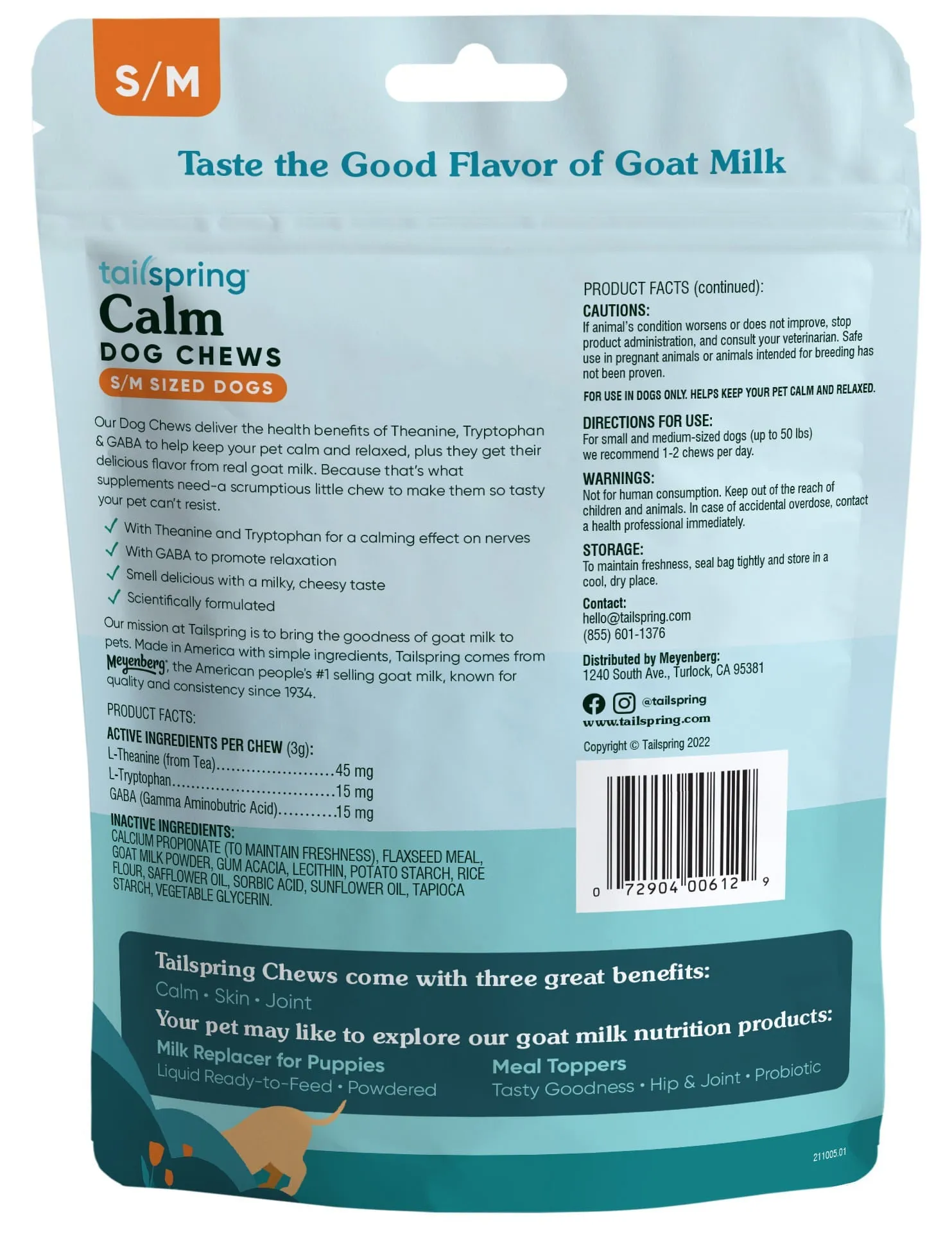 Dog Calm Tailspring Chews